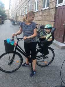 Katka a Miško na bicykli v Kodani
